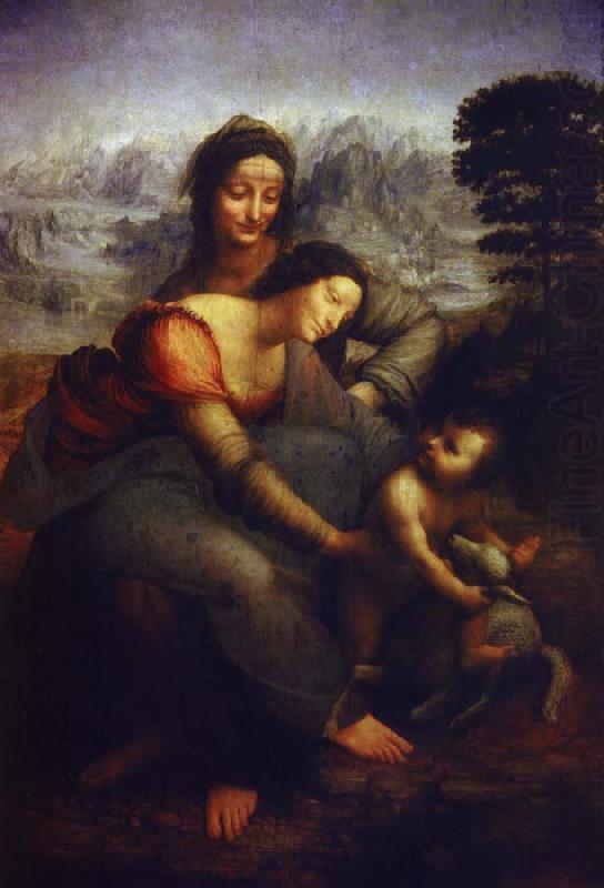 LEONARDO da Vinci anna sjalv tredje china oil painting image